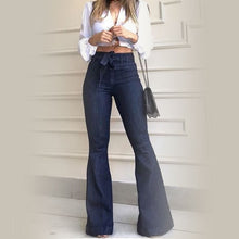 Load image into Gallery viewer, Flare Jeans Pants Vintage Denim Ladies Jeans Fashion Stretch Pocket
