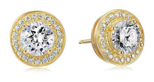 Load image into Gallery viewer, Halo Stud Earrings with  Crystals with FREE Gift Box
