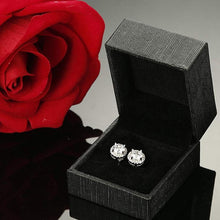 Load image into Gallery viewer, Halo Stud Earrings with  Crystals with FREE Gift Box
