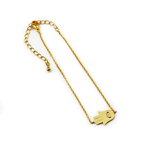 Load image into Gallery viewer, Good Luck Hamsa Charm Bracelet Turkey Evil Eye CZ
