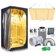 Load image into Gallery viewer, Grow Tent Room Complete Kit Hydroponic Growing System 1000W LED Grow
