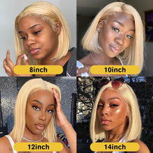 Load image into Gallery viewer, 613 Transparent Lace Frontal Closure Wig Honey Blonde 613 Straight
