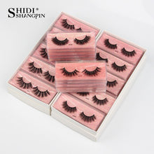 Load image into Gallery viewer, SHIDISHANGPIN Eyelashes Wholesale 3D Mink Lashes Natural False
