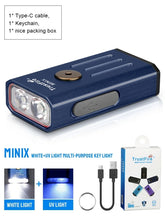 Load image into Gallery viewer, Trustfire Minix Mini EDC Flashlight Kechain 320LM 365nm Uv Lamp Red
