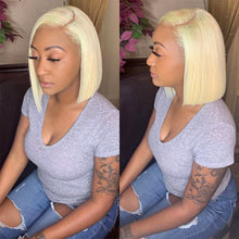 Load image into Gallery viewer, 613 Transparent Lace Frontal Closure Wig Honey Blonde 613 Straight
