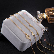 Load image into Gallery viewer, 5 Piece Pink Crystal Celestial Bracelet Set
