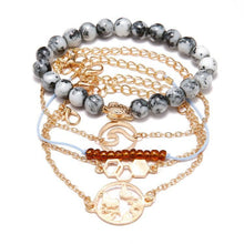 Load image into Gallery viewer, Cleaning Our Oceans Marble 5 Piece Bracelet Set
