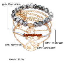 Load image into Gallery viewer, Cleaning Our Oceans Marble 5 Piece Bracelet Set
