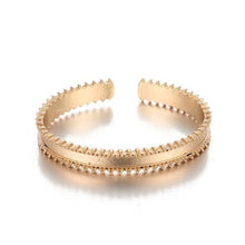 Load image into Gallery viewer, White Crystal Celestial 4 PC Bangle Set in 14K Gold
