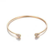 Load image into Gallery viewer, White Crystal Celestial 4 PC Bangle Set in 14K Gold
