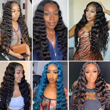 Load image into Gallery viewer, QT Loose Deep Wave Wig 13x4 Lace Front Wig 30 Inch Human Hair Wigs For
