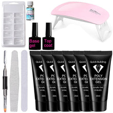 Load image into Gallery viewer, Acrylic gel Sets with uv lamp slip solution base coat top coat 32

