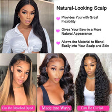 Load image into Gallery viewer, Human Hair Lace Frontal Wigs Straight 13x4 Pre Plucked Lace Front Wigs

