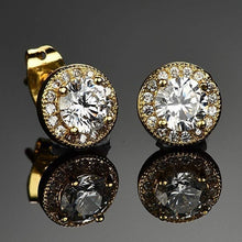 Load image into Gallery viewer, Halo Stud Earrings with  Crystals with FREE Gift Box
