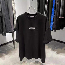 Load image into Gallery viewer, JIL SANDER Men Women Letter Printed Short Sleeve T shirt Fashion
