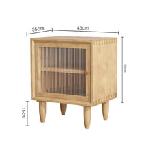 Load image into Gallery viewer, Japanese Style Solid Wood Bedside Table for Bedroom Furniture Simple
