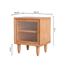 Load image into Gallery viewer, Japanese Style Solid Wood Bedside Table for Bedroom Furniture Simple

