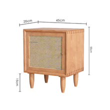 Load image into Gallery viewer, Japanese Style Solid Wood Bedside Table for Bedroom Furniture Simple
