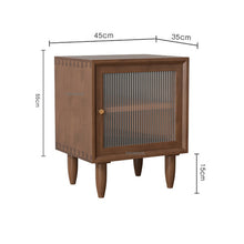 Load image into Gallery viewer, Japanese Style Solid Wood Bedside Table for Bedroom Furniture Simple
