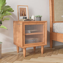 Load image into Gallery viewer, Japanese Style Solid Wood Bedside Table for Bedroom Furniture Simple
