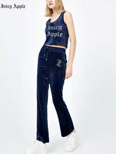 Load image into Gallery viewer, Juicy Apple Tracksuit Women Tank Top And Long Pants Juicy Tracksuit
