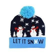 Load image into Gallery viewer, LED Christmas Hat Sweater Knitted Beanie Christmas Light Up Knitted
