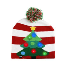 Load image into Gallery viewer, LED Christmas Hat Sweater Knitted Beanie Christmas Light Up Knitted
