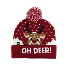 Load image into Gallery viewer, LED Christmas Hat Sweater Knitted Beanie Christmas Light Up Knitted
