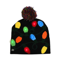 Load image into Gallery viewer, LED Christmas Hat Sweater Knitted Beanie Christmas Light Up Knitted
