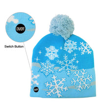 Load image into Gallery viewer, LED Christmas Hat Sweater Knitted Beanie Christmas Light Up Knitted

