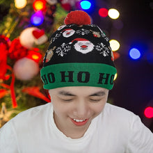Load image into Gallery viewer, LED Christmas Hat Sweater Knitted Beanie Christmas Light Up Knitted
