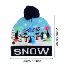 Load image into Gallery viewer, LED Christmas Hat Sweater Knitted Beanie Christmas Light Up Knitted
