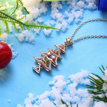 Load image into Gallery viewer, Tree Necklace in 18K Rose Gold Plated - Christmas Collection with
