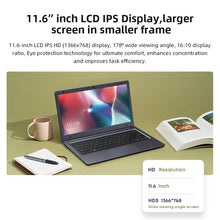 Load image into Gallery viewer, Laptop CHUWI HeroBook Air 11.6  inch LCD IPS Screen Intel Celeron
