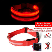 Load image into Gallery viewer, Led Dog Collar Light Anti lost Collar For Dogs Puppies  Night Luminous
