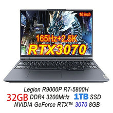 Load image into Gallery viewer, Lenovo Legion 5 Pro R9000p E-sports Gaming Laptop R7-5800h Geforce
