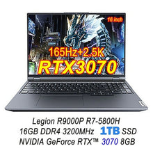 Load image into Gallery viewer, Lenovo Legion 5 Pro R9000p E-sports Gaming Laptop R7-5800h Geforce
