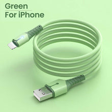 Load image into Gallery viewer, 3a Usb Cable For Iphone 12 11 13 Pro Xs Max Xr X 8 7 6 Led Liquid
