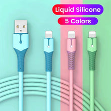 Load image into Gallery viewer, 3a Usb Cable For Iphone 12 11 13 Pro Xs Max Xr X 8 7 6 Led Liquid
