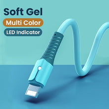 Load image into Gallery viewer, 3a Usb Cable For Iphone 12 11 13 Pro Xs Max Xr X 8 7 6 Led Liquid
