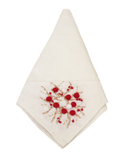 Load image into Gallery viewer, ML10103A Holiday Berry Wreath Napkin, 20''x20''
