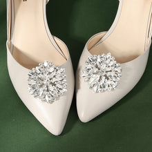 Load image into Gallery viewer, Miallo Fashion Women Shoe Buckle Crystal Silver Color Bridal Wedding
