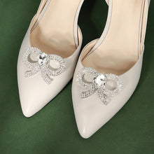 Load image into Gallery viewer, Miallo Fashion Women Shoe Buckle Crystal Silver Color Bridal Wedding
