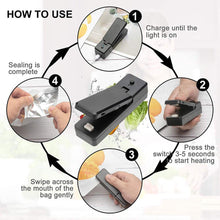 Load image into Gallery viewer, Mini Bag Sealer 2 in 1 Portable Heat Sealers Rechargeable Handheld

