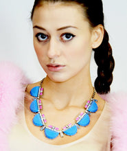Load image into Gallery viewer, Deco Inspired Blue Strand Necklace
