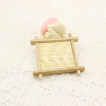 Load image into Gallery viewer, Natural Bamboo Wood Bathroom Shower Soap Tray Dish
