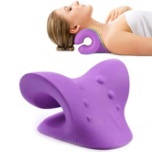 Load image into Gallery viewer, Neck Shoulder Stretcher Relaxer Cervical Chiropractic Traction Device
