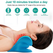 Load image into Gallery viewer, Neck Shoulder Stretcher Relaxer Cervical Chiropractic Traction Device
