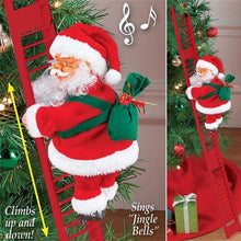 Load image into Gallery viewer, New Christmas Ornaments Gift Electric Climbing Ladder Santa Claus Doll
