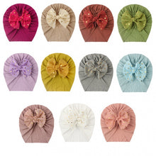 Load image into Gallery viewer, New Summer Cute Bow Baby Boneless Fetal Cap Baby Thin Section
